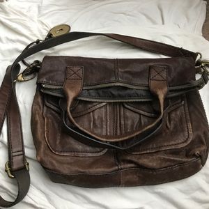 Well loved Fossil Cross body bag